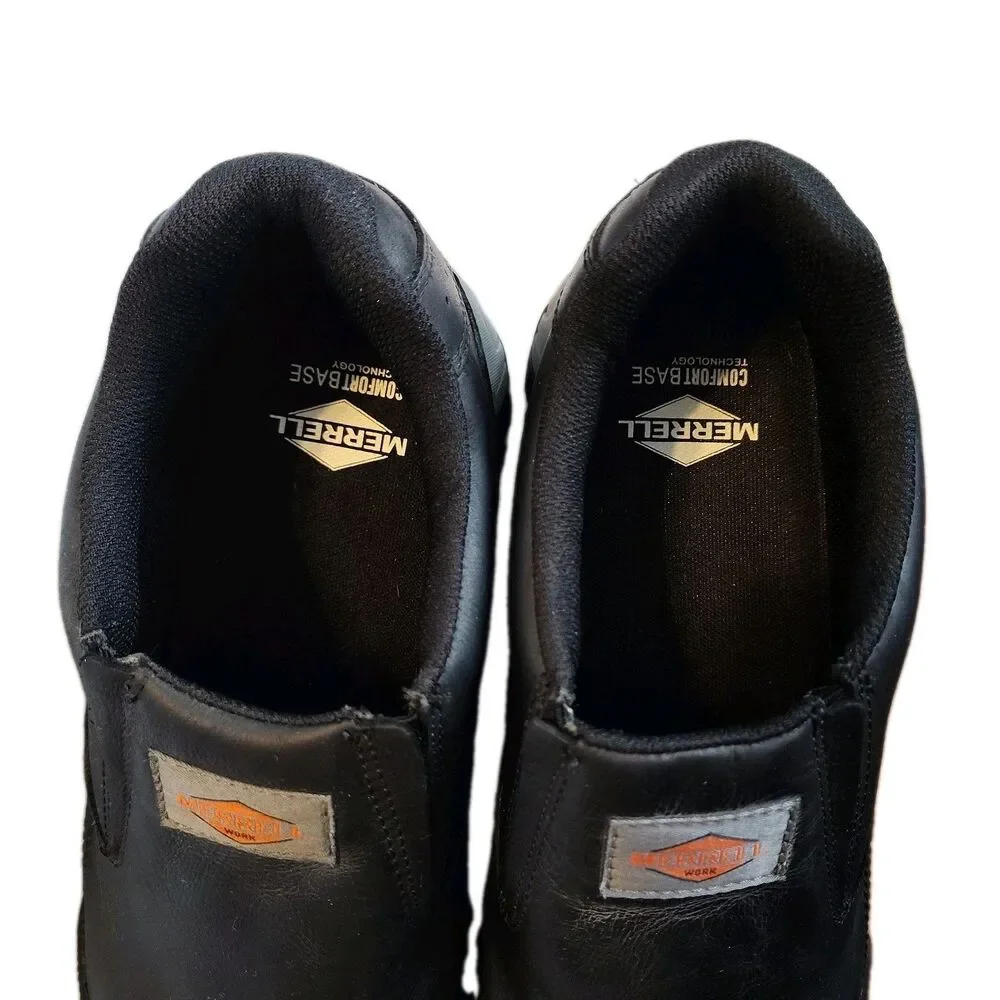 Merrell Moab Moc Mens 11.5 W Wide Composite Toe Work Shoes WP EH Slip Resistant